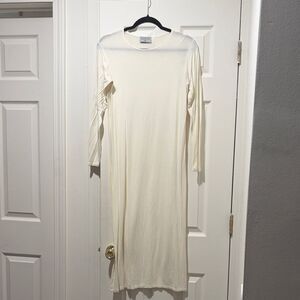 Ivory Long Sleeve Layering Dress